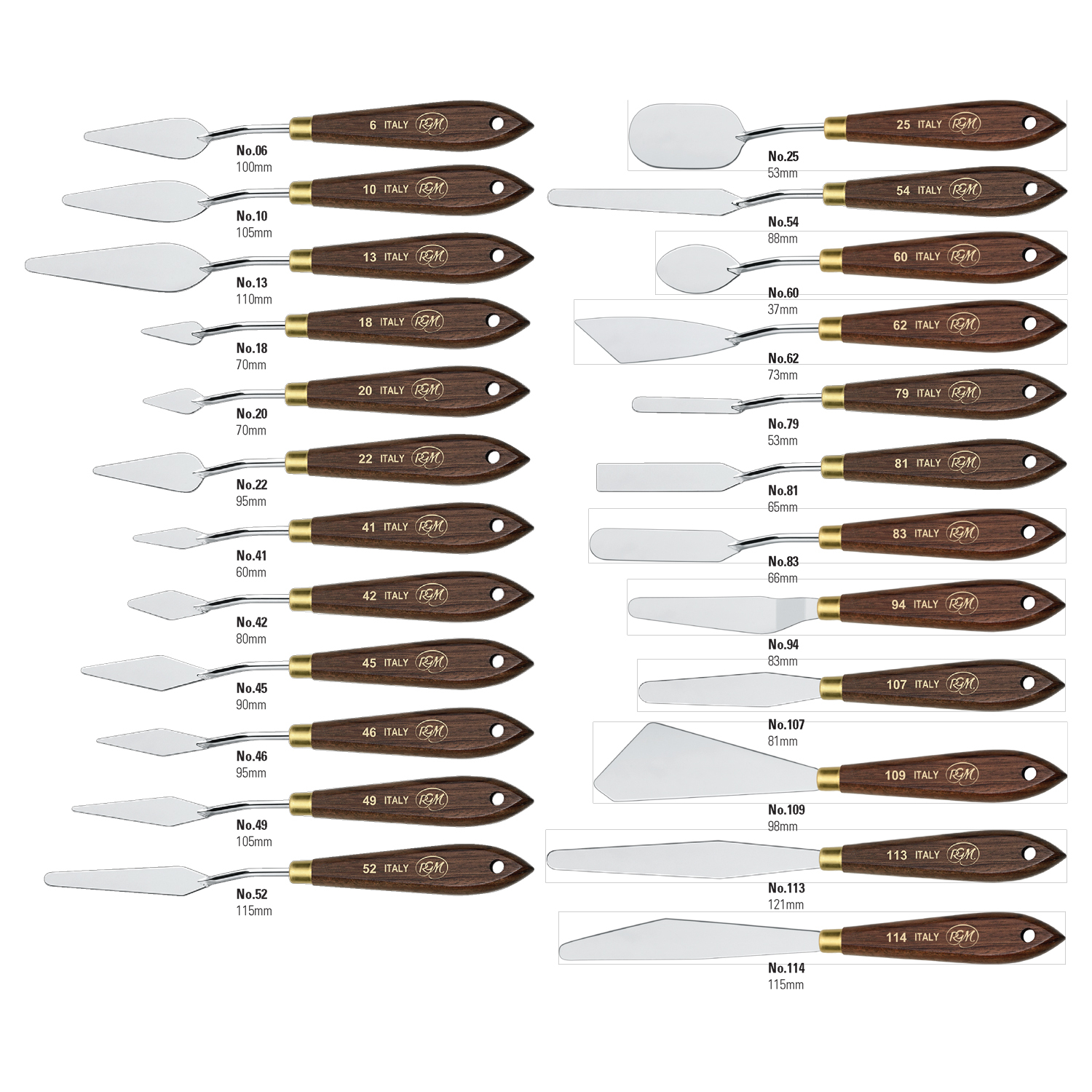 Studio Essentials : Economy Set of 5 Palette Knives