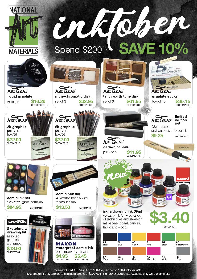 Click here to download our Inktober Brochure