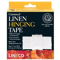 Lineco Self Adhesive Linen Hinging Tape - Various Sizes