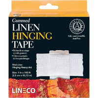 Lineco Gummed Linen Hinging Tape (L533-1050) 25mm x 45m