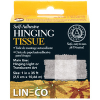 Lineco Self Adhesive Mounting Hinging Tissue (L533-0125)