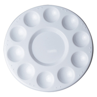 10 Well Round Plastic Palette