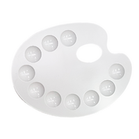 Primo Oval Palette 10 Well Small                                              