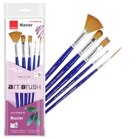 Estudio Assorted Brush Set of 5 (Long Handle Taklon)
