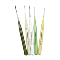 Ultra Liner Brush Set of 5 (Green Handles)