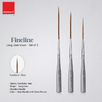 Isomars Fineline Long Liner Brush Set - 3 Piece