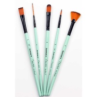 Canvaa Brush Assorted Set of 5 (Mint Handle)