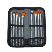 Creative Art Brush Set of 10 (In Zipper Brush Case)