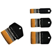 Maestro Extra Short Abstract Gold Taklon (Set of 4)