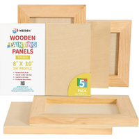 Meeden 3/4" Wooden Painting Board - 8" x 10" (Pkt 4)