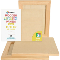 Meeden 3/4" Wooden Painting Board - 11" x 14" (Pkt 3)