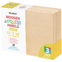 Meeden 1.5" Wooden Painting Board - 11" x 14" (Pkt 2)