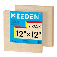 Meeden 1.5" Wooden Painting Board - 12" x 12" (Pkt 2)