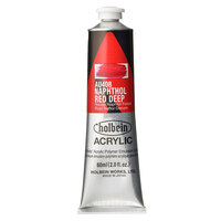 Holbein Heavy Body Acrylic 60ml - #408 Naphthol Red Deep (Series B)                                        