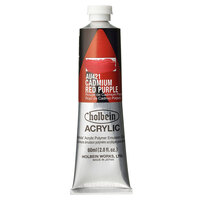 Holbein Heavy Body Acrylic 60ml - #421 Cadmium Red Purple (Series E)                                              