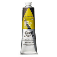 Holbein Heavy Body Acrylic 60ml - #442 Greenish Yellow (Series D)                                            