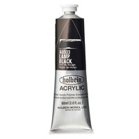 Holbein Heavy Body Acrylic 60ml - #533 Lamp Black (Series A)                                                       