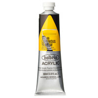 Holbein Heavy Body Acrylic 60ml - #586 Luminous Yellow (Series C)                                                