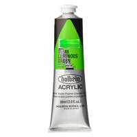 Holbein Heavy Body Acrylic 60ml - #588 Luminous Green (Series C)                                            