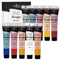 Global Student Acrylic 75ml - Set of 10 Mixed                                                                   