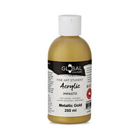 Global Student Acrylic 250ml - Metallic Gold                                                          