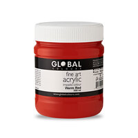 Global Fine Art Acrylic 500ml - Warm Red