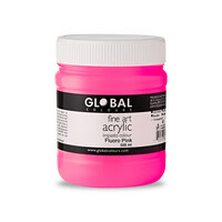Global Fine Art Acrylic 500ml - Fluoro Pink