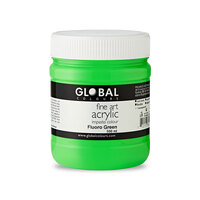 Global Fine Art Acrylic 500ml - Fluoro Green