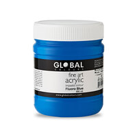 Global Fine Art Acrylic 500ml - Fluoro Blue