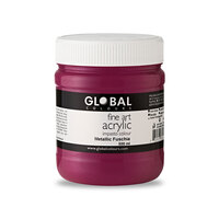 Global Fine Art Acrylic 500ml - Metallic Fuschia