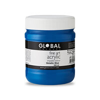 Global Fine Art Acrylic 500ml - Metallic Blue
