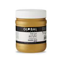 Global Fine Art Acrylic 500ml - Metallic Gold