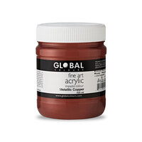 Global Fine Art Acrylic 500ml - Metallic Copper