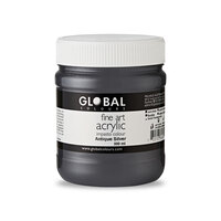 Global Fine Art Acrylic 500ml - Antique Silver