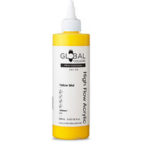 Global High Flow Acrylic 250ml - Yellow Mid