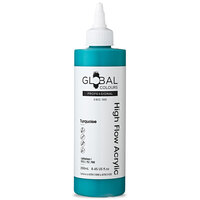 Global High Flow Acrylic 250ml - Turquoise