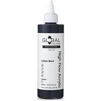 Global High Flow Acrylic 250ml - Carbon Black