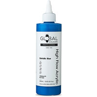 Global High Flow Acrylic 250ml - Metallic Blue