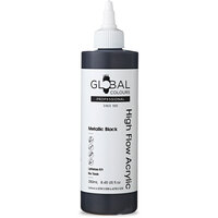 Global High Flow Acrylic 250ml - Metallic Black