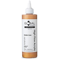 Global High Flow Acrylic 250ml - Metallic Gold