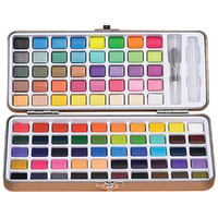 Watercolour Pan Set - 90 with Water Brush 
