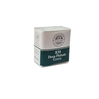 Mungyo Watercolour Half Pan - 830 Deep Phthalo Green