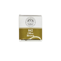 Mungyo Watercolour Half Pan - 842 Olive Brown