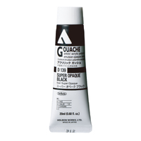 Holbein Acrylic Gouache #139 - Super Opaque Black 20ml (Acryla)