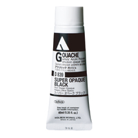 Holbein Acrylic Gouache #839 - Super Opaque Black (Acryla)