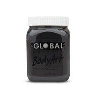 Global Body Art Paint 200ml - Black                                                                 