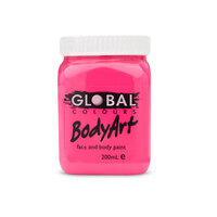 Global Body Art Paint 200ml - Neon Pink                                                              