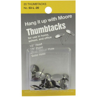 Moore Nickel Thumb Tacks #53