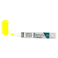 Pebeo 7A Opaque Fabric Marker - Fluoro Yellow