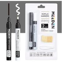 Meeden Acrylic Marker Set of 2 Black/White - 2mm